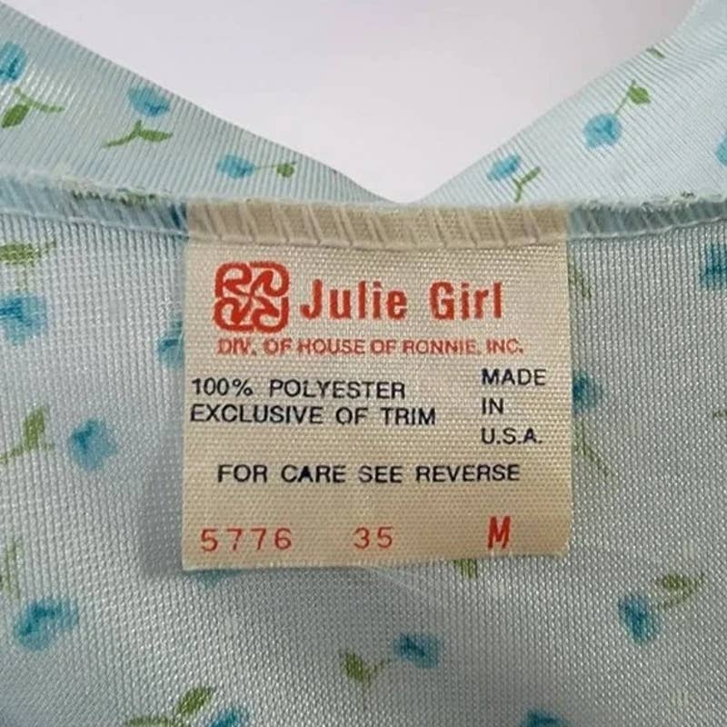 Vintage 90s Silky Babydoll Night Dress Robe - M