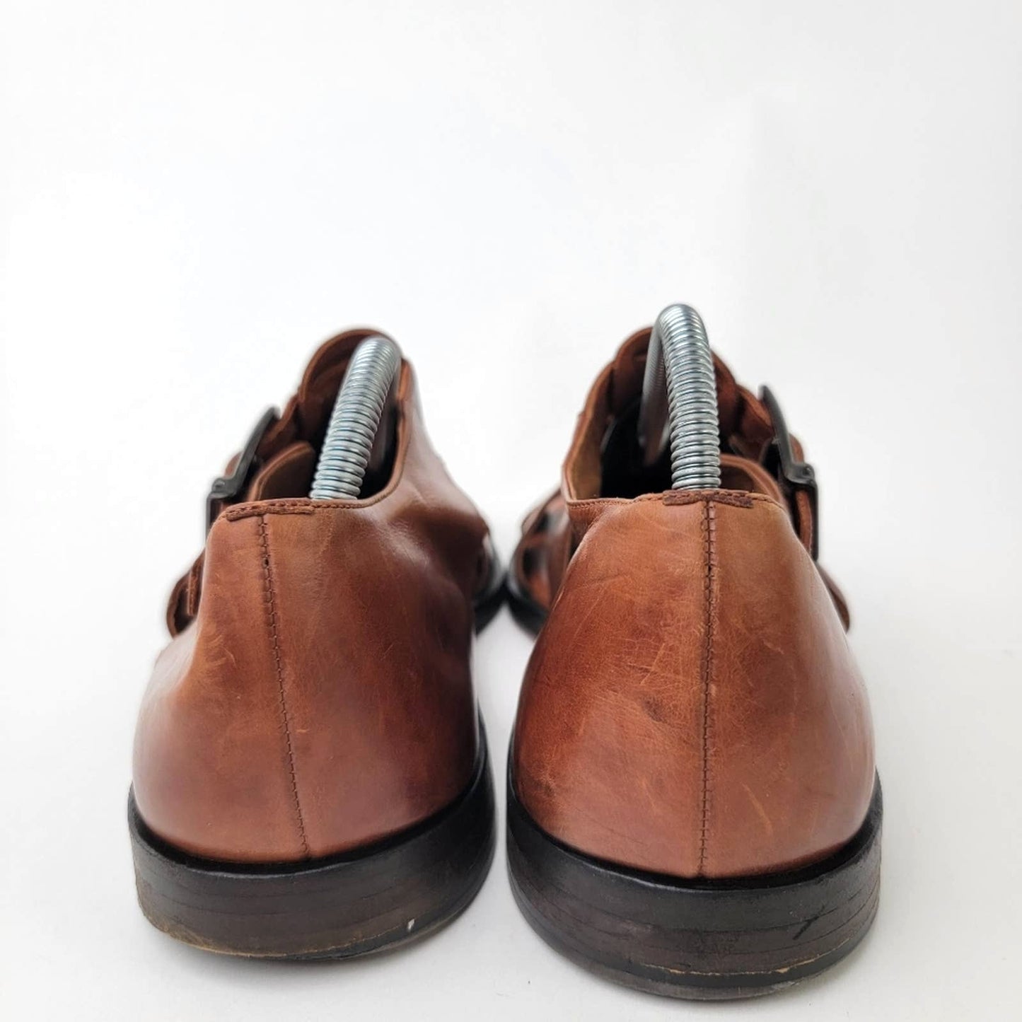 Johnston & Murphy Domani Leather Huarache Fisherman Sandals - 8.5
