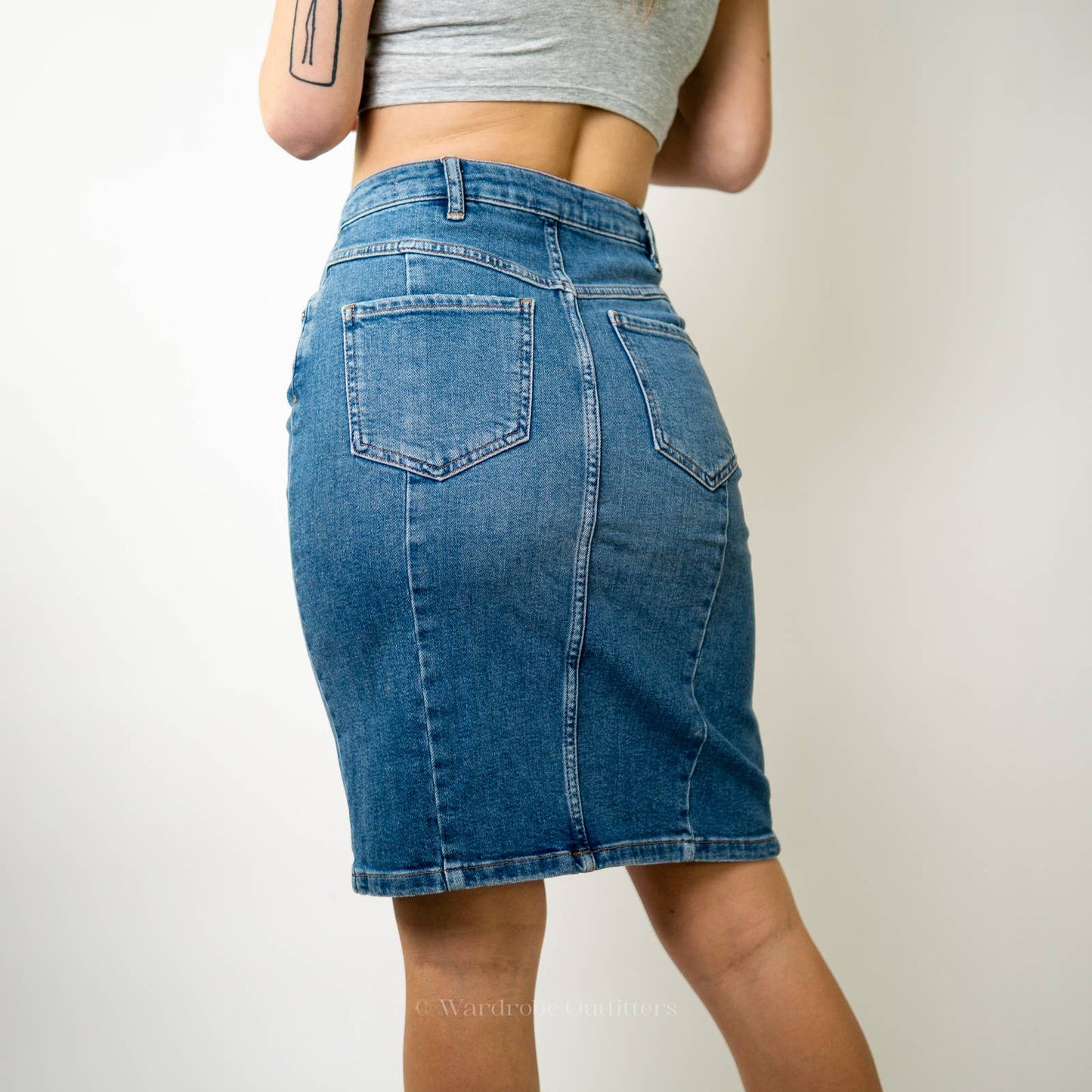 Anthropology & Pilco Denim Jean Pencil Skirt