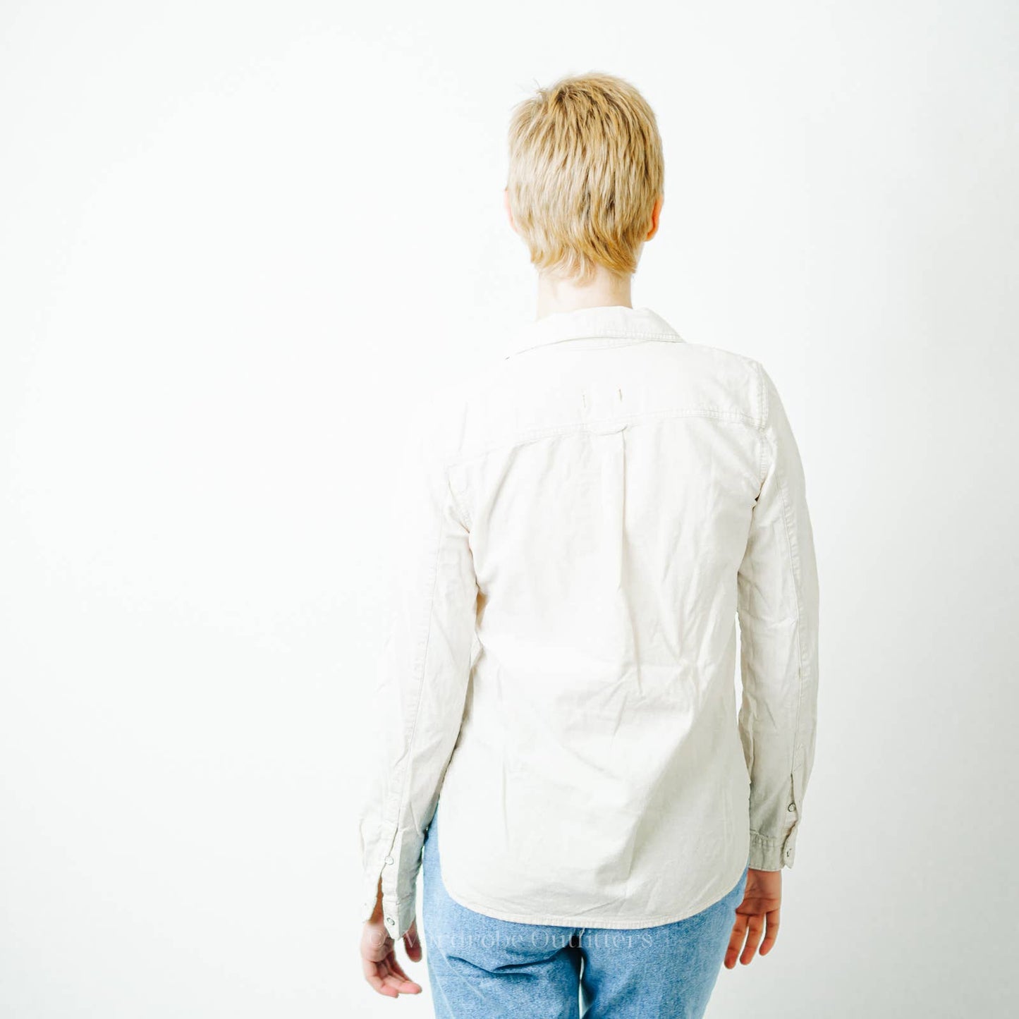 Madewell White Oxford Button Up Collared Shirt