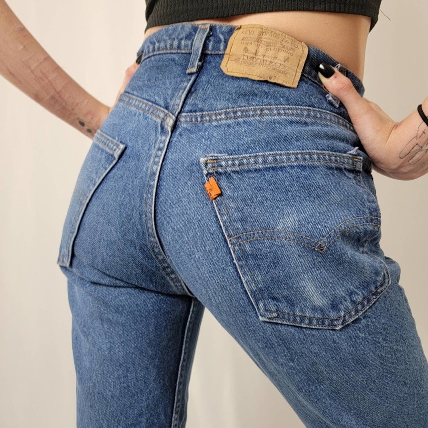 Rare Vintage 1983 Levis 20505 0217 Orange Tab Mom Jeans