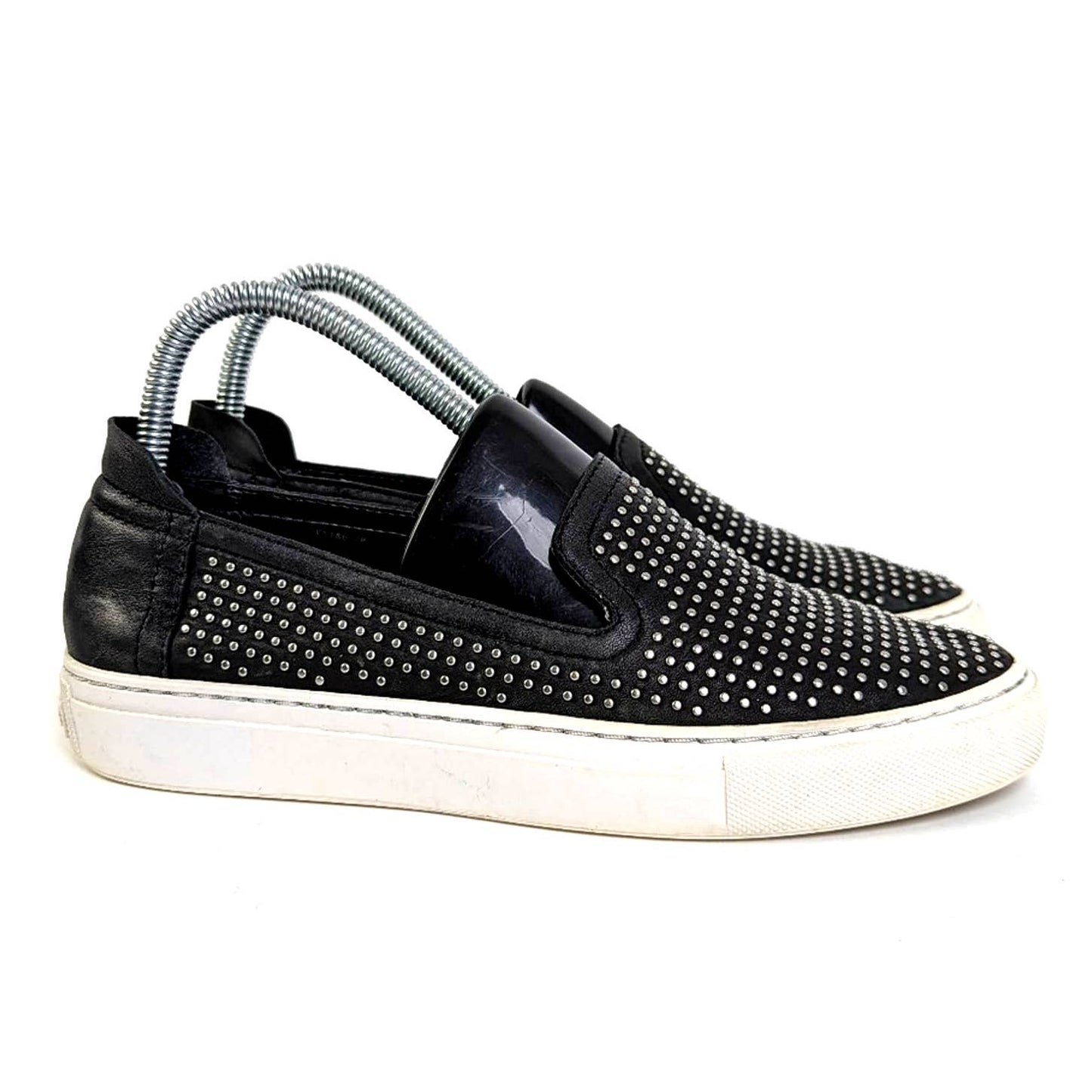 Rachel Zoe Womens Burke Studded Slip On Sneakers - 7
