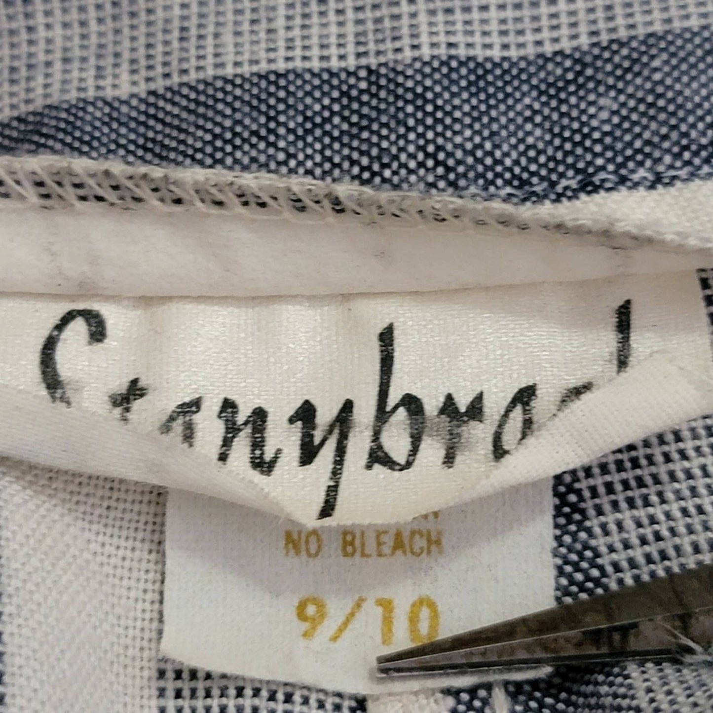 Vintage 70s Stonybrook Striped High Rise Straight Leg Pants