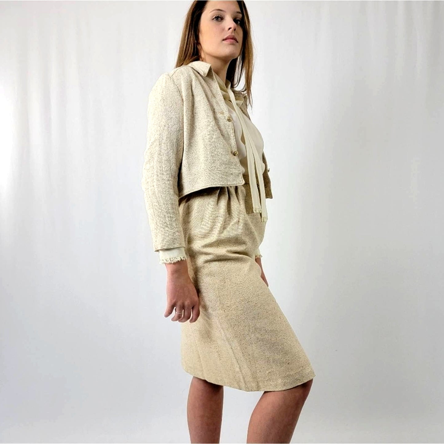 Vintage 60s Dress With Jacket Set by Villano Gerardo - L