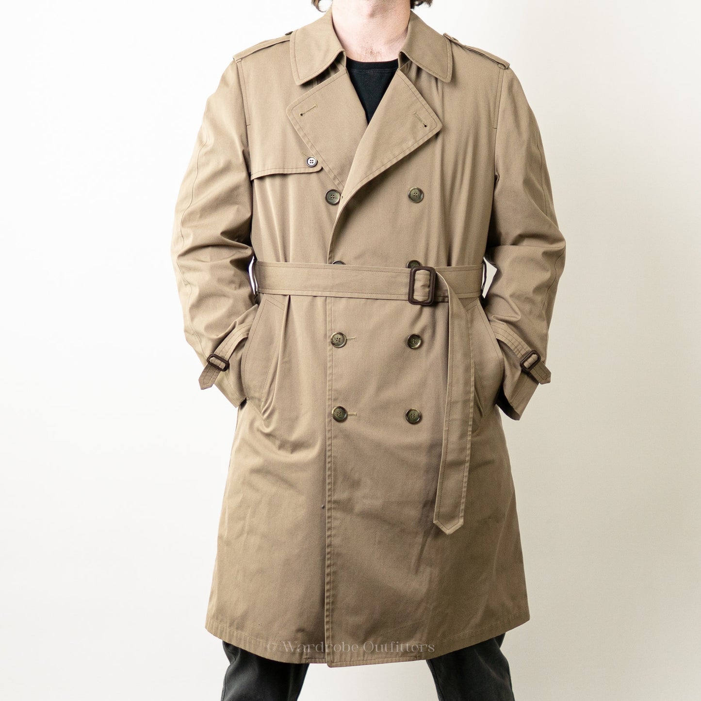 Vintage London Fog Maincoats Tan Trench Pea Coat