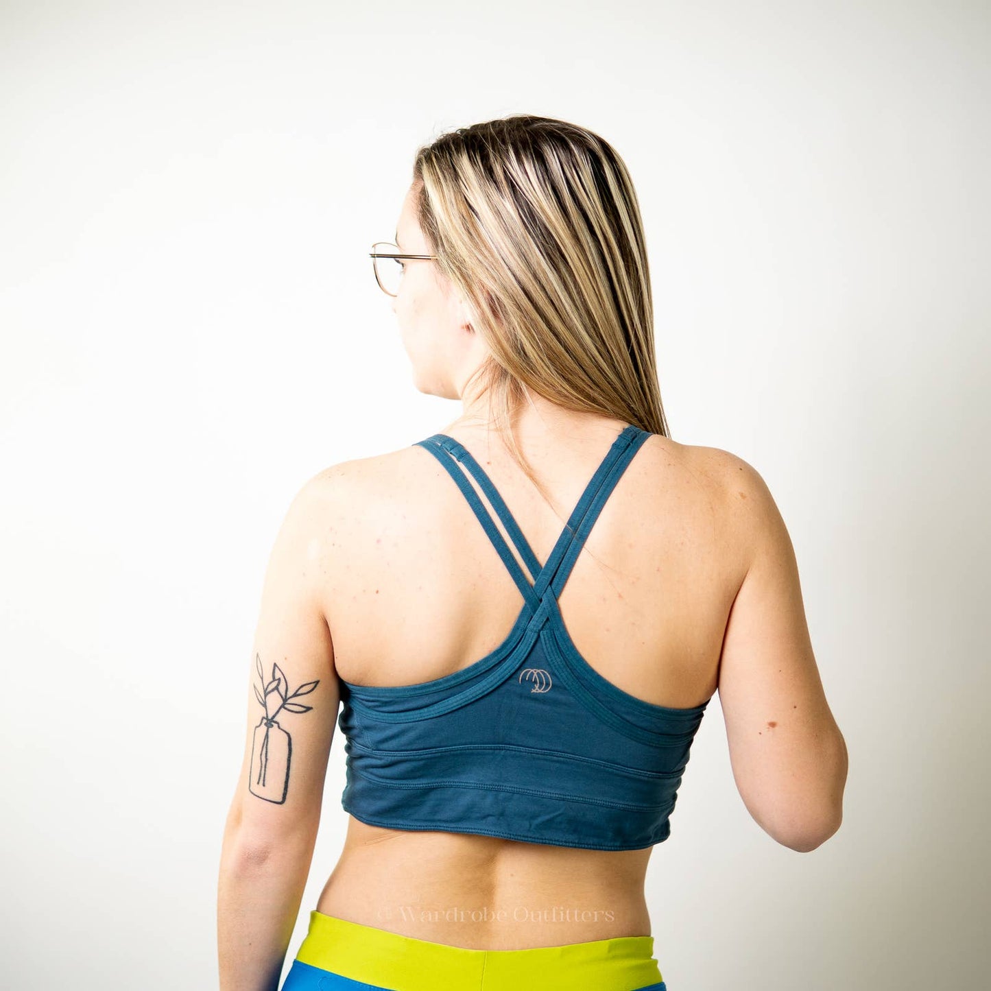 The Balance Collection Teal Aqua Blue Sports Bra - M