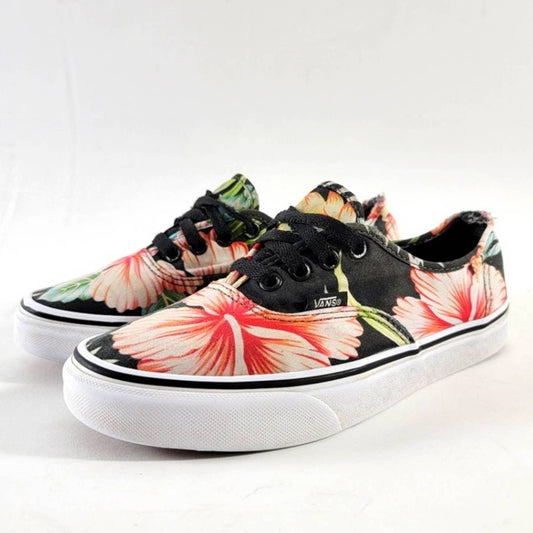 Vans Floral Palm Decay Lace Up Shoes Low Top - 7