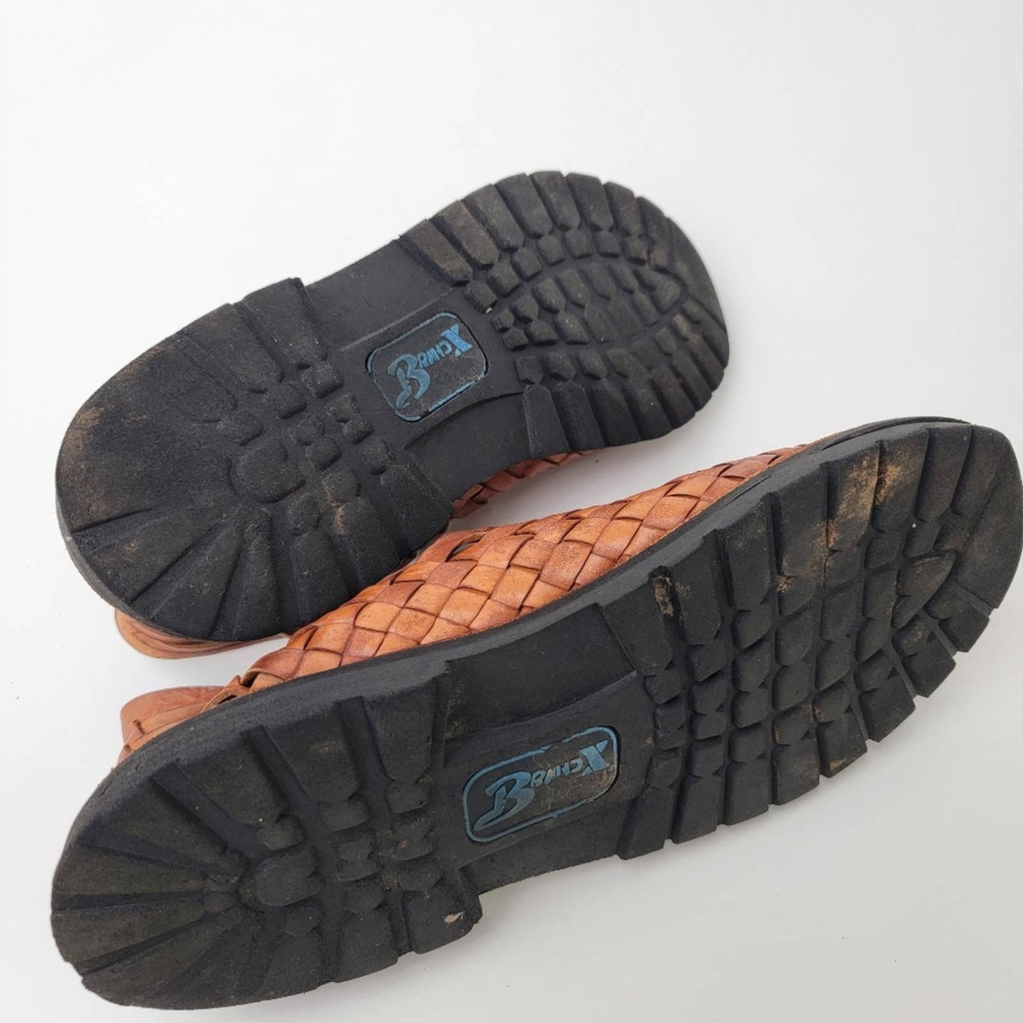 Brand X Ranchero Huarache Leather Fisherman Sandals - 12