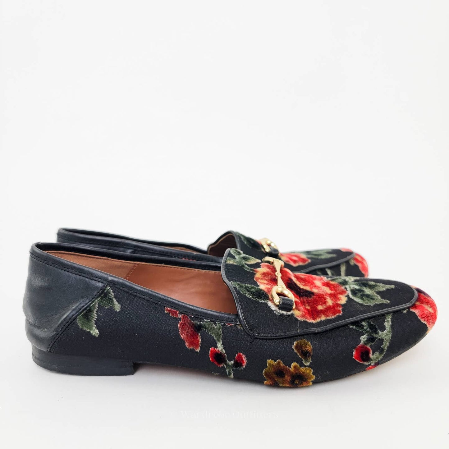 Coach Haley Floral Jacquard Slip On Loafers - 7.5