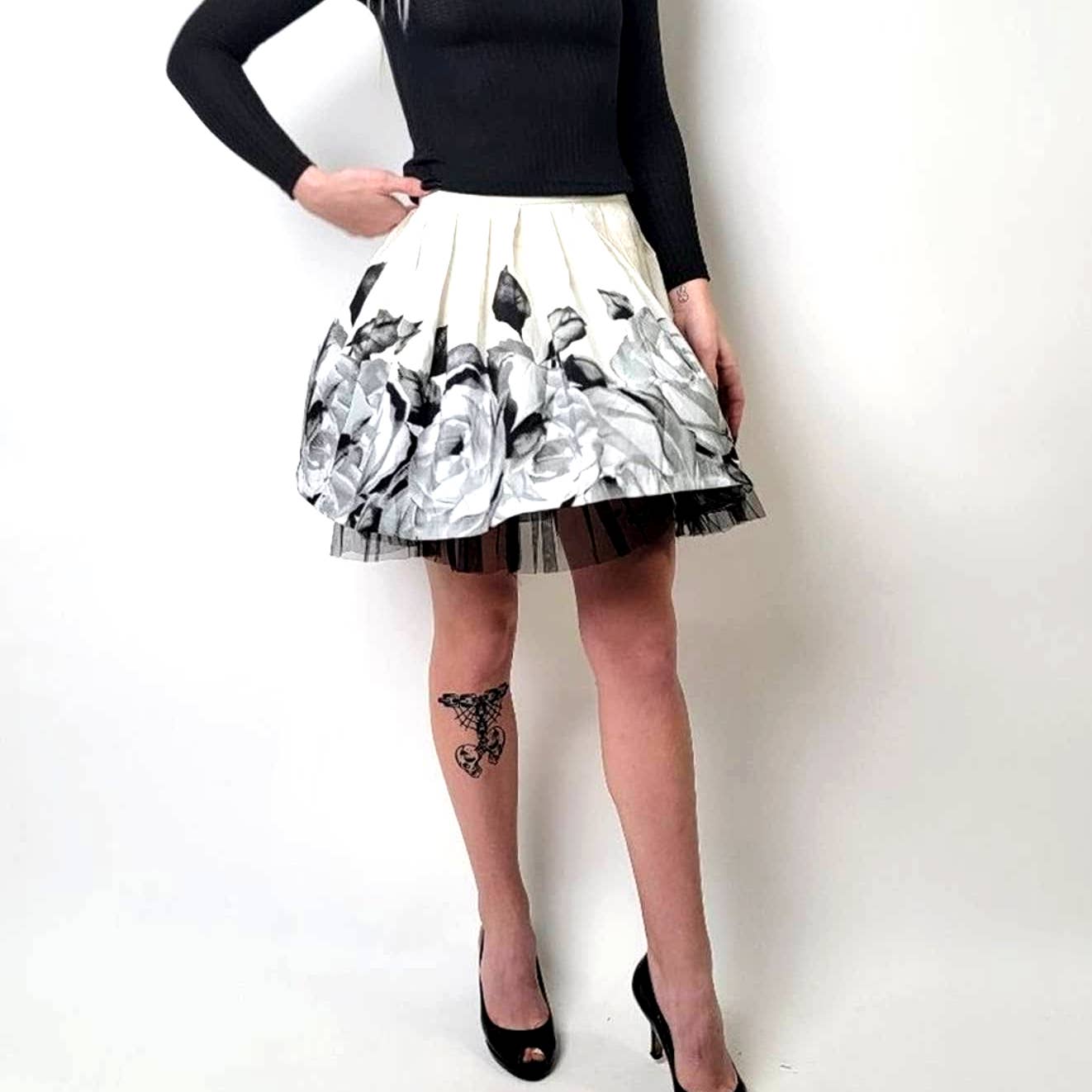 Y2K Forever 21 Pleated Tulle Skirt - S