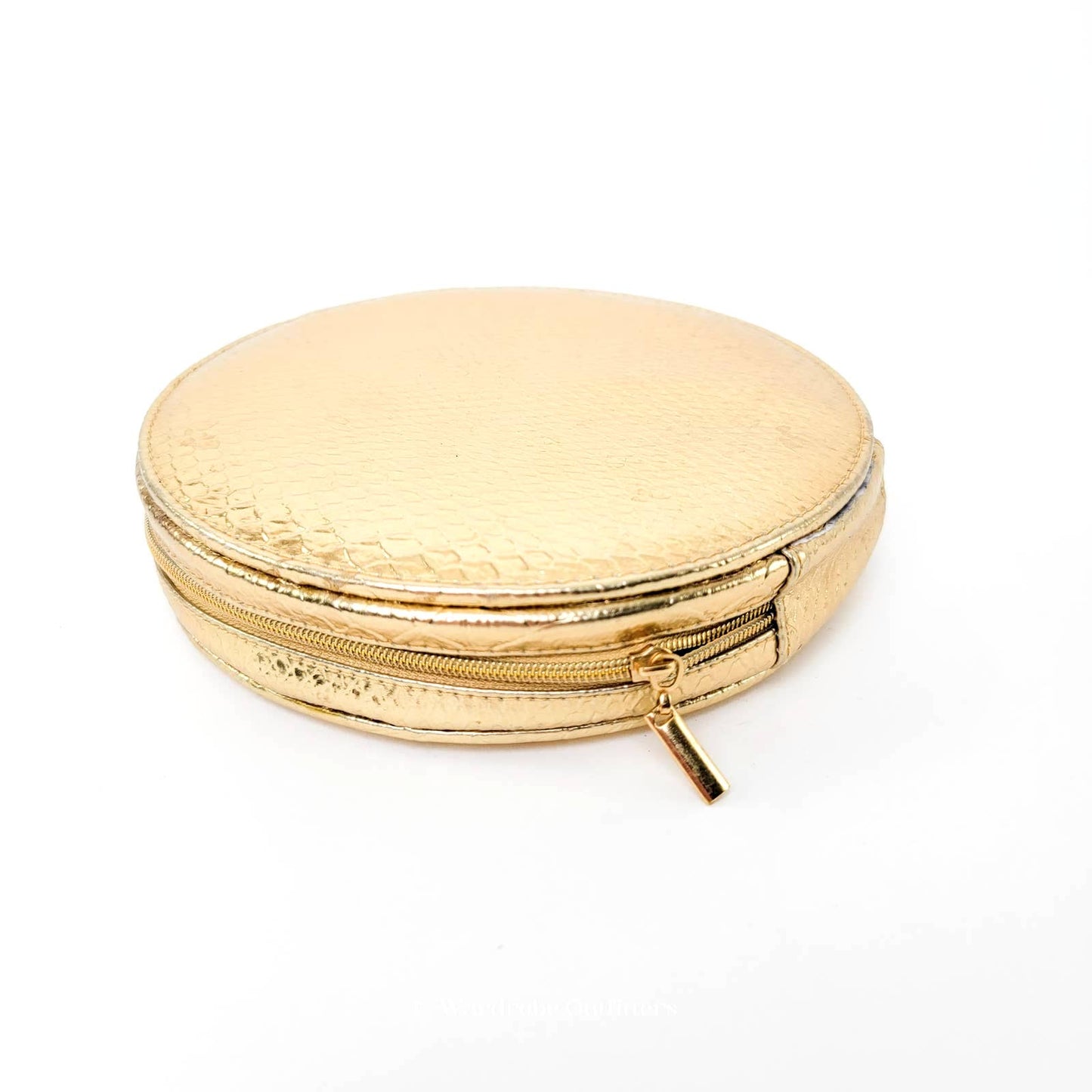 Sonia Kashuk Round Gold Makeup Bag