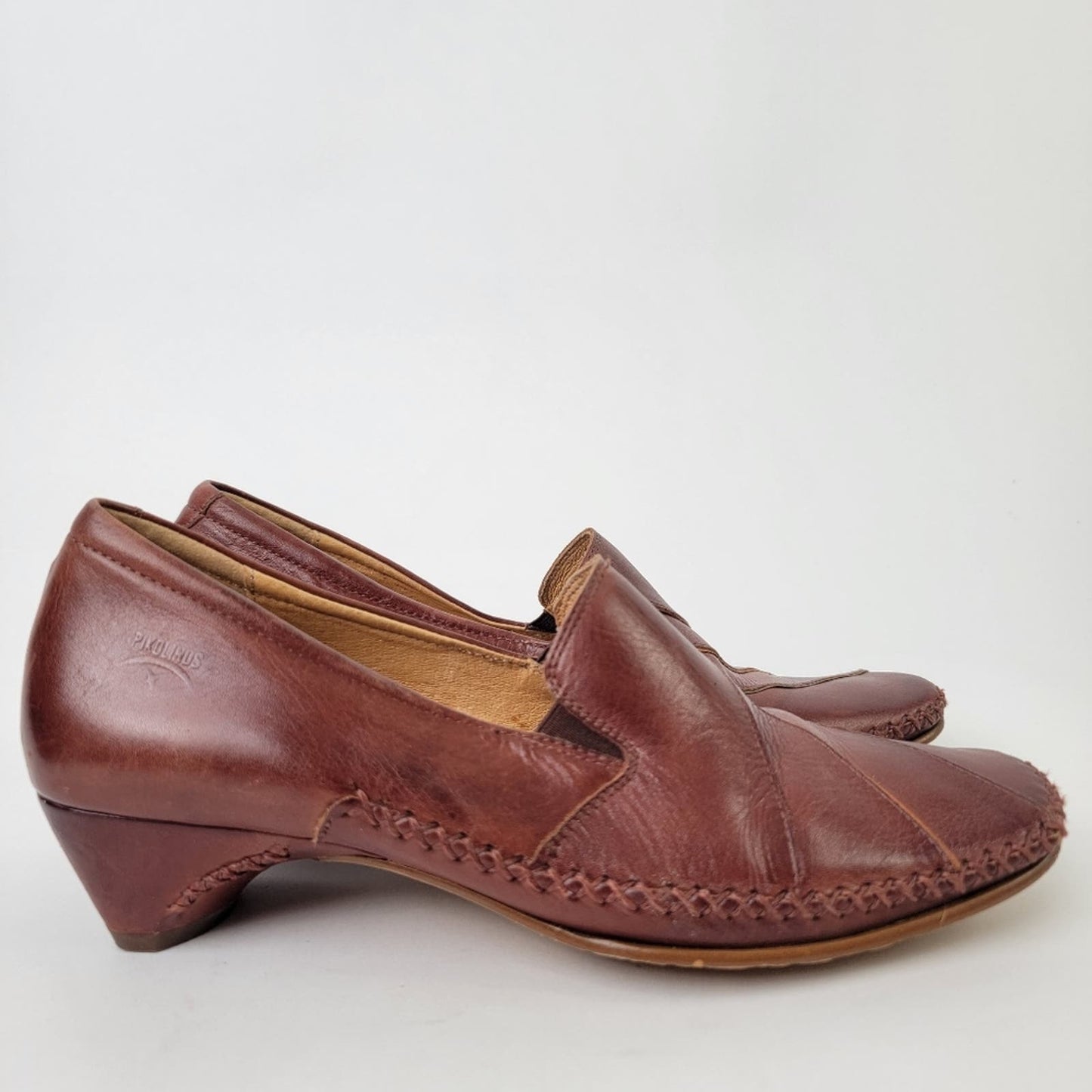 Pikolinos Square Toe Slip On Wedge Heels - 9