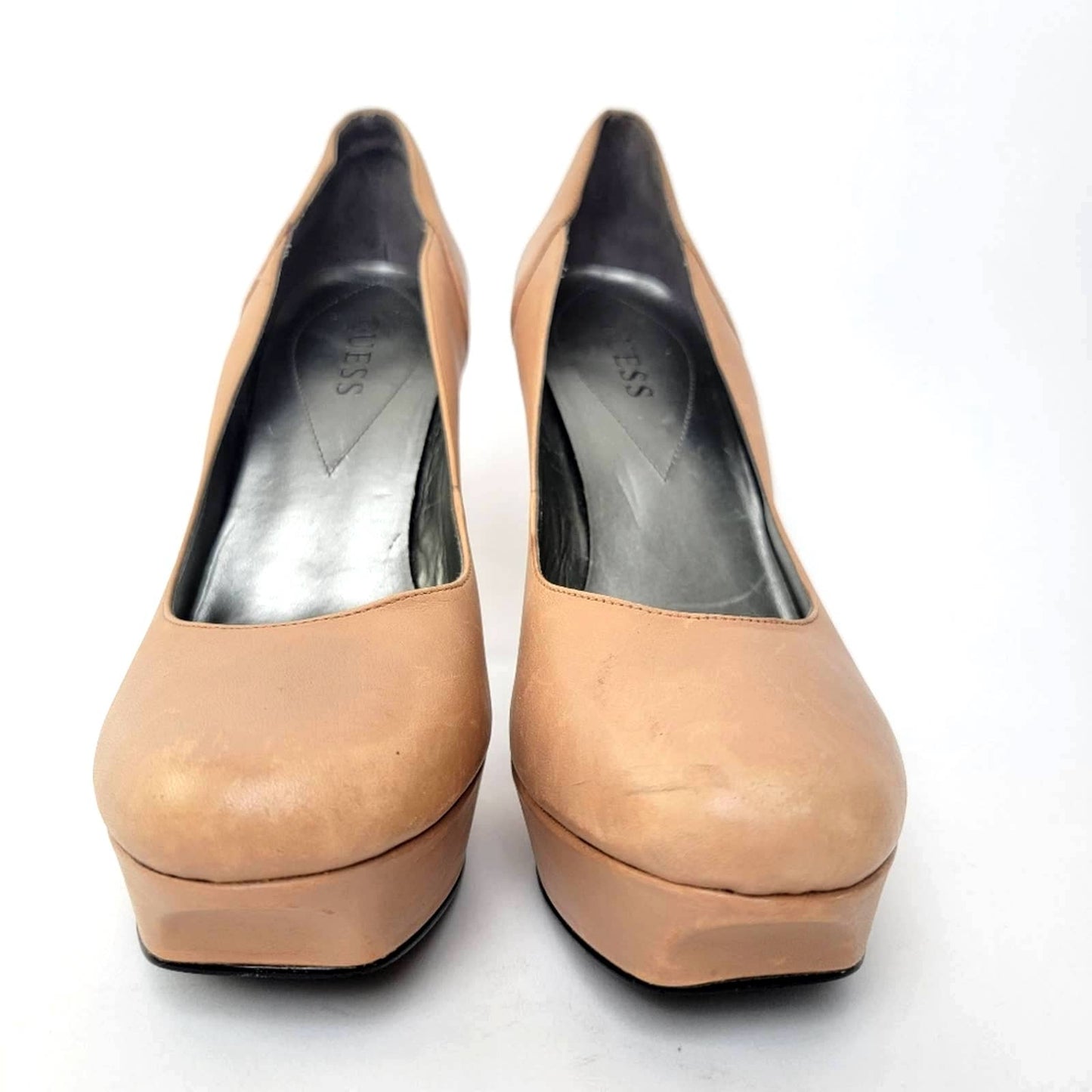 Guess Nude Platform Stiletto Pumps - 10