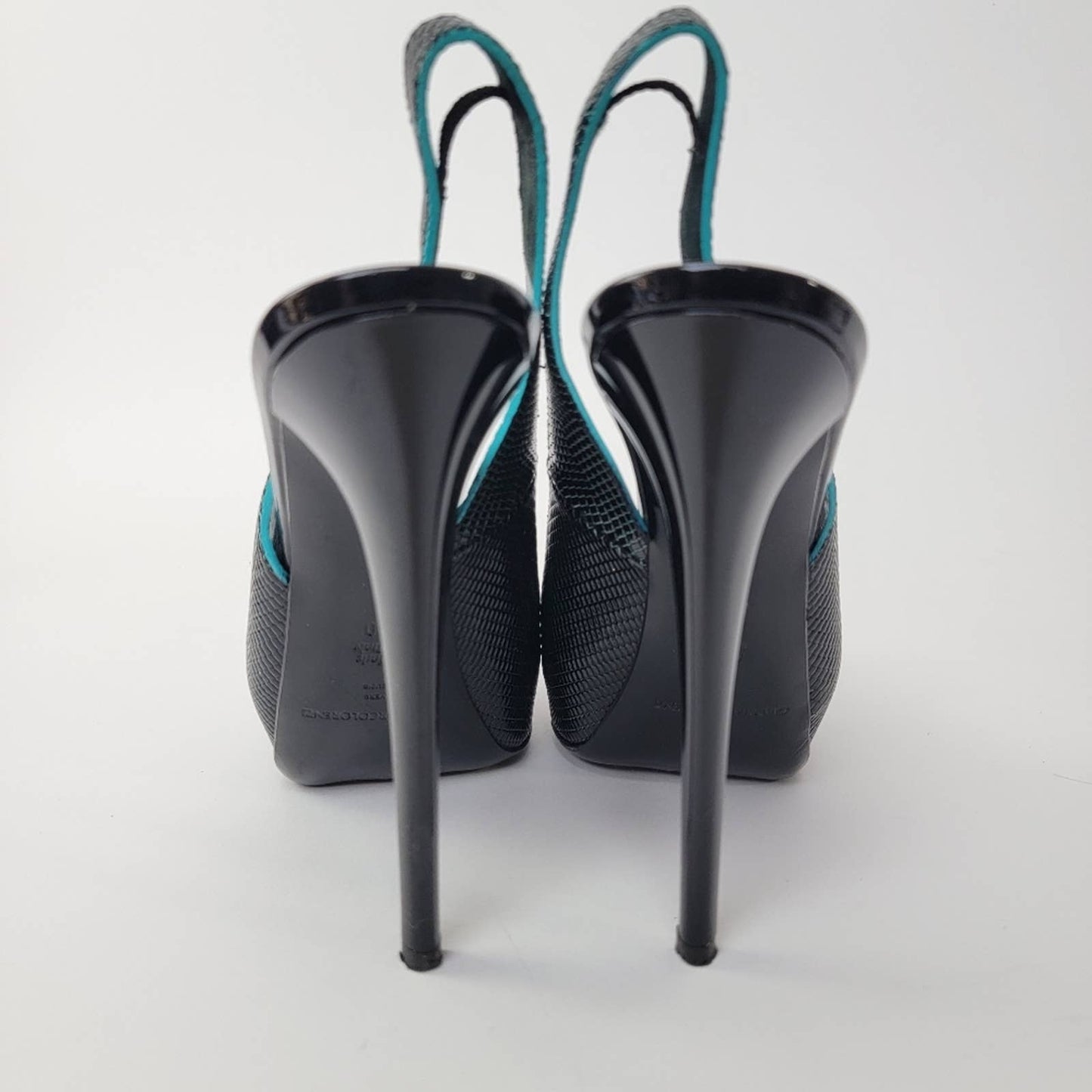 Luxury Designer Gianmarco Lorenzi Platform Stiletto Slingback Pumps - 9