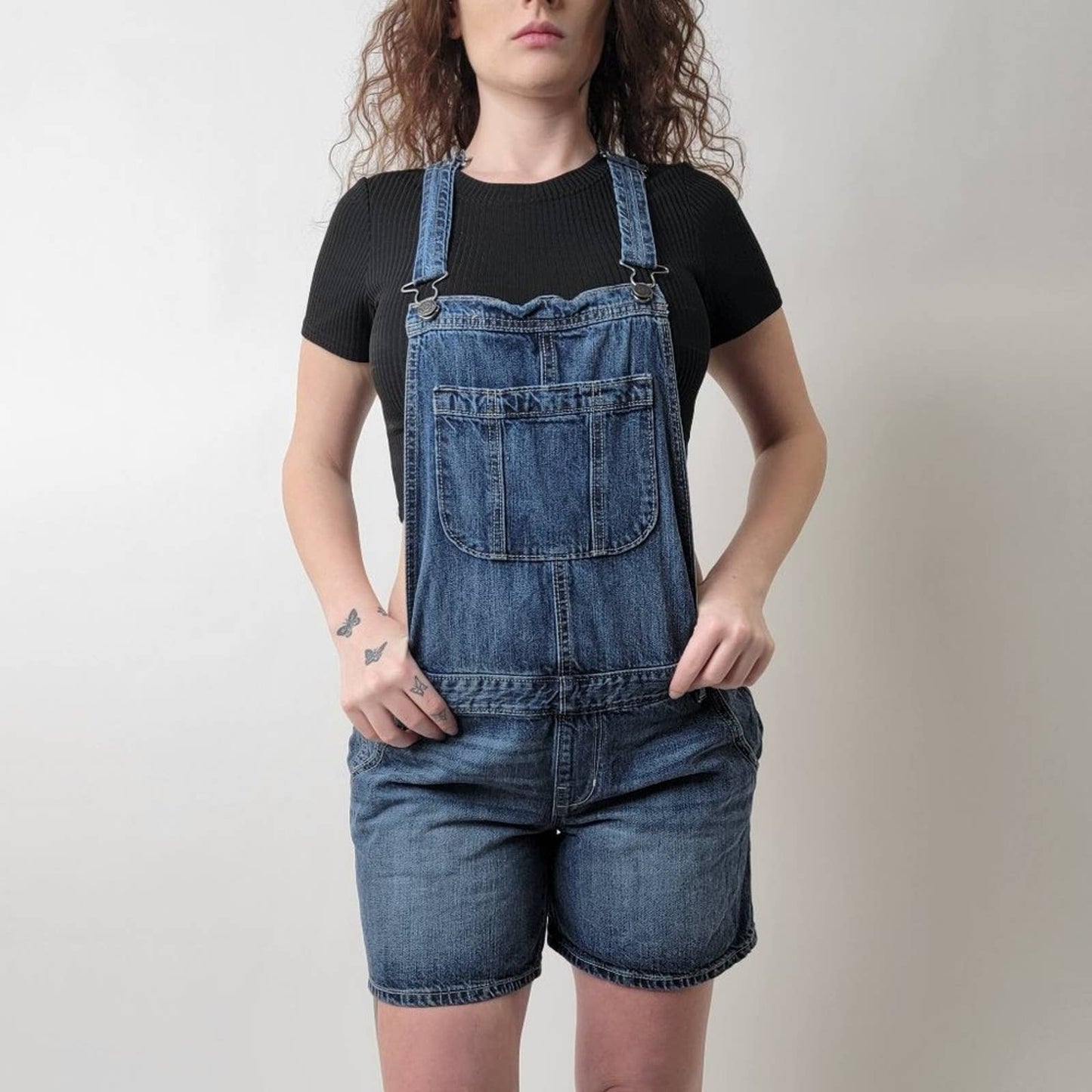 Y2k Denim Jean Shortalls / Overalls - 6
