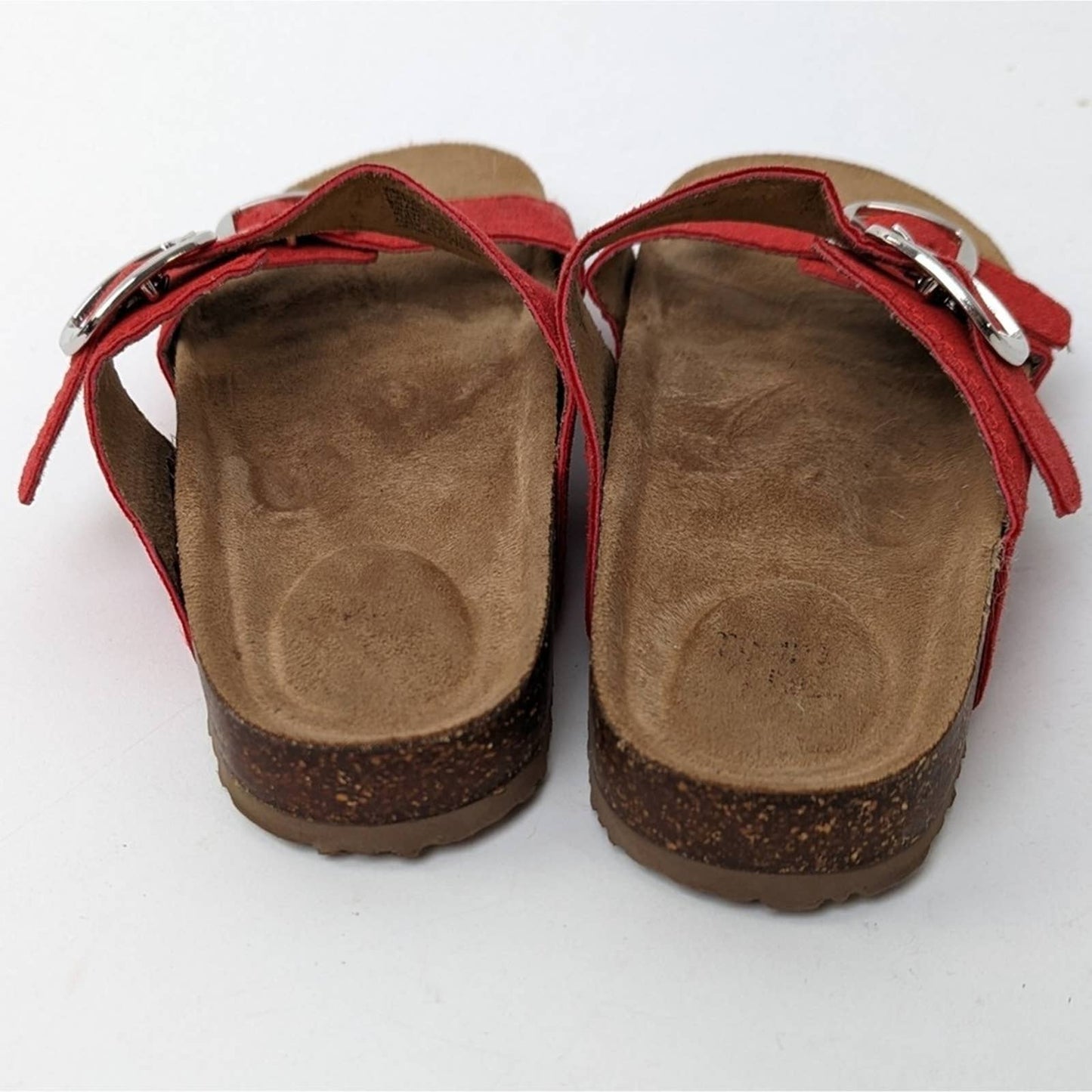 Arizona Style Nubuck Red Sandals - 6