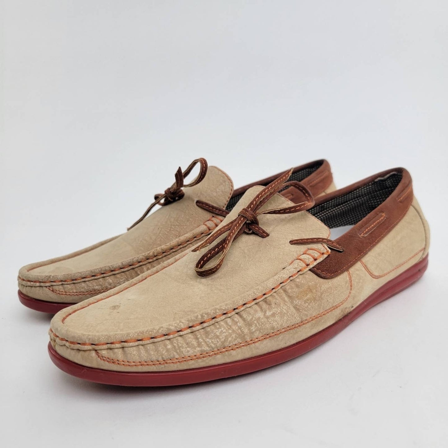 Franco Vanucci Slip On Boat Driving Loafer Shoes - 10