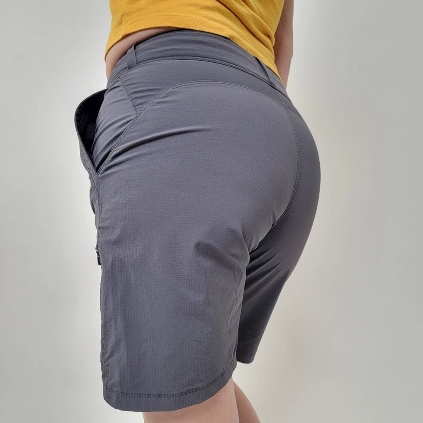 REI Lolo Gunmetal Bermuda Hiking Shorts - 6