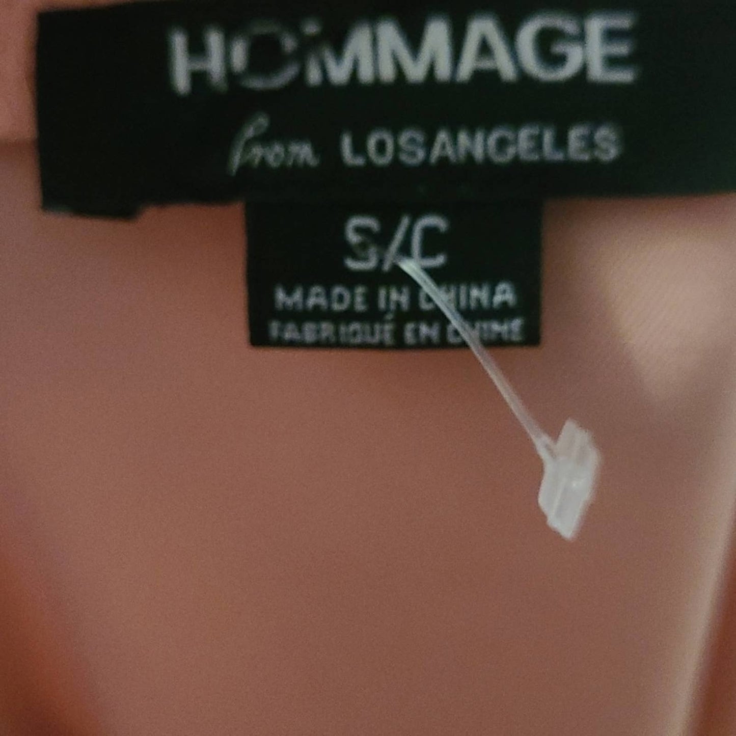 Hommage from LA Romance Pink Knee Length Wrap Dress - S