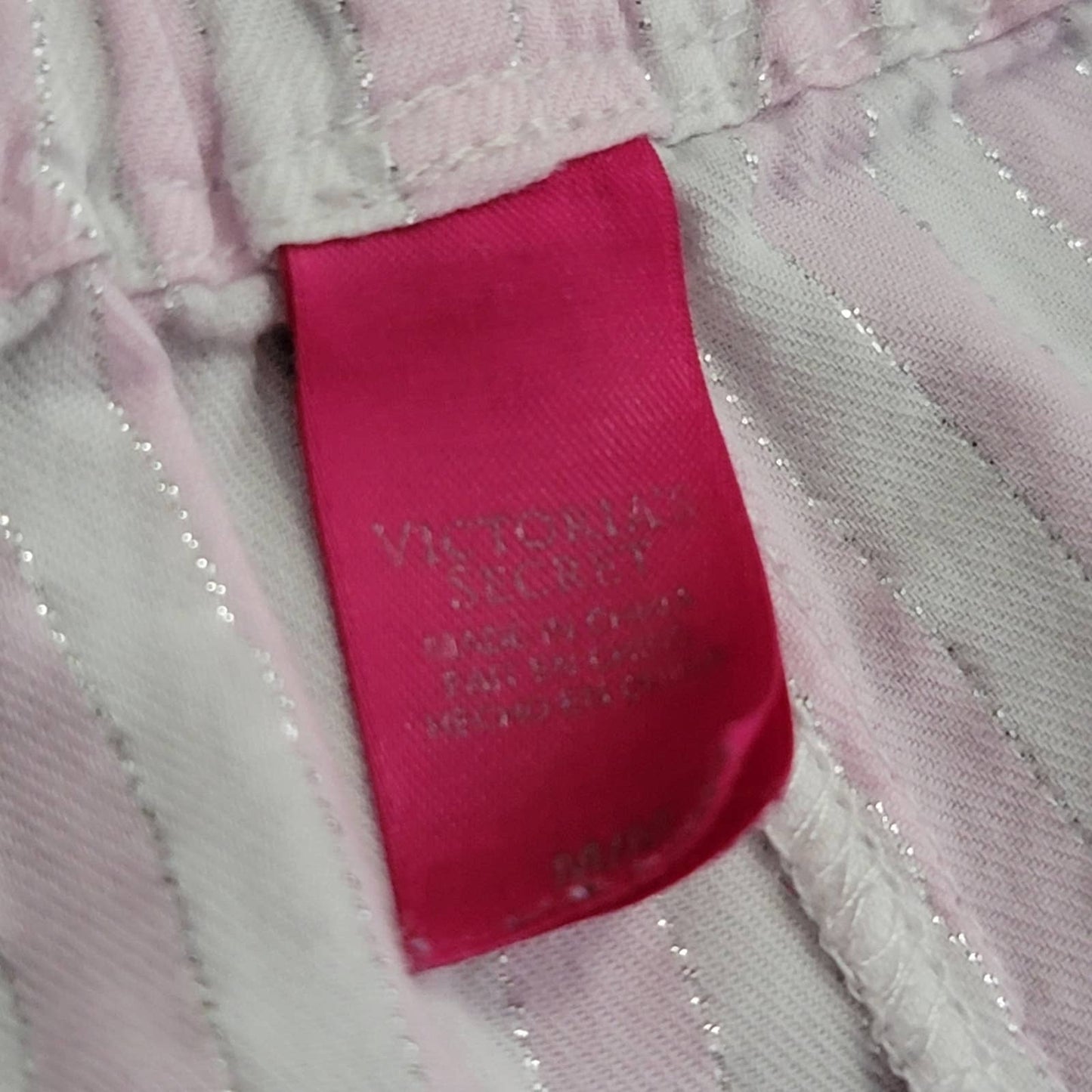 Victoria's Secret Blush Pink Striped Sleep Pants - M