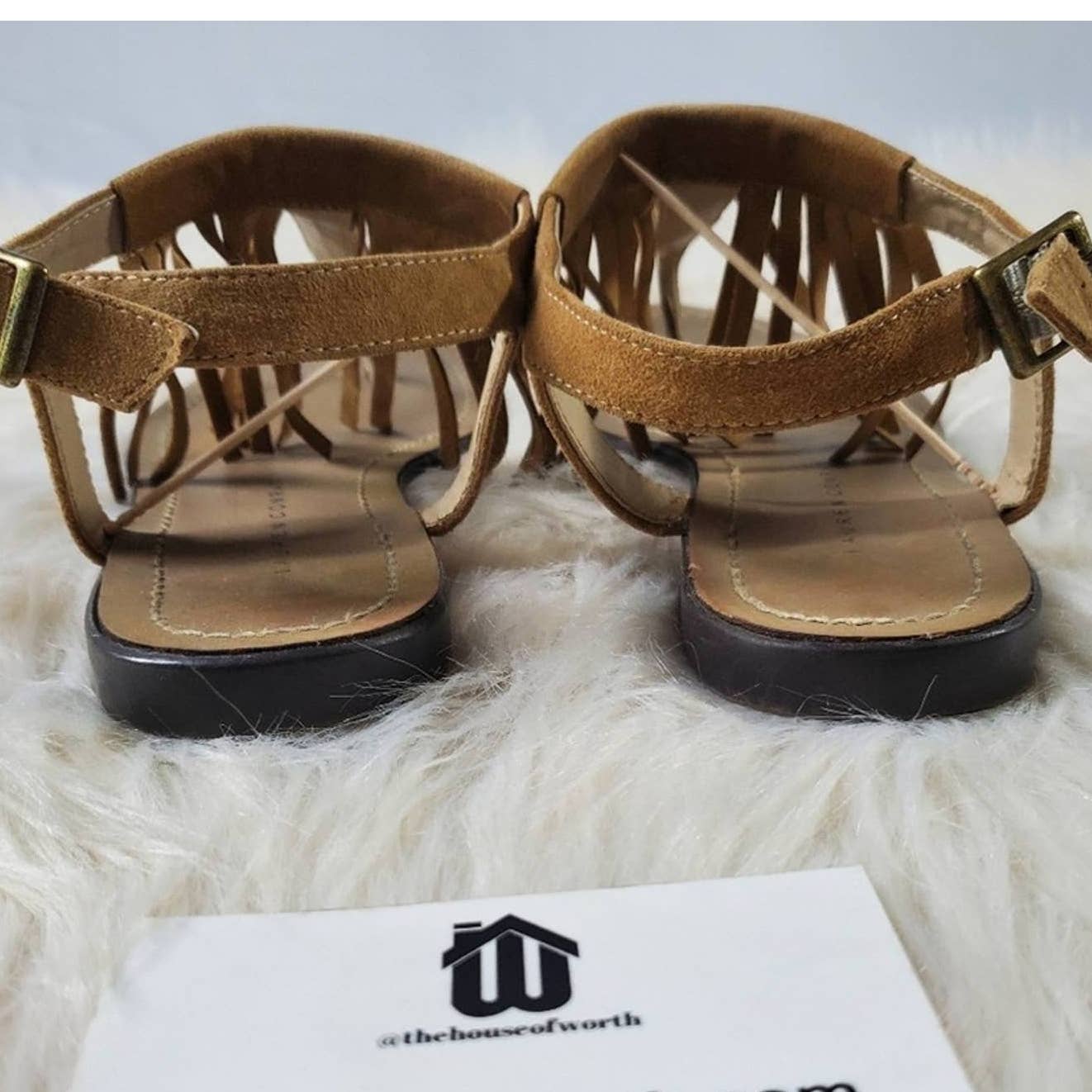 LC Lauren Conrad Boho Fringed Tassel Sandals - 7