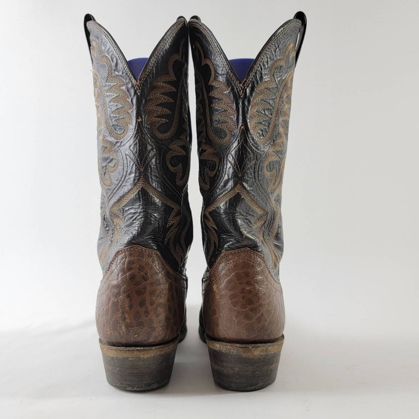 Justin Comb Last Point Toe Cowboy Boots - 8.5