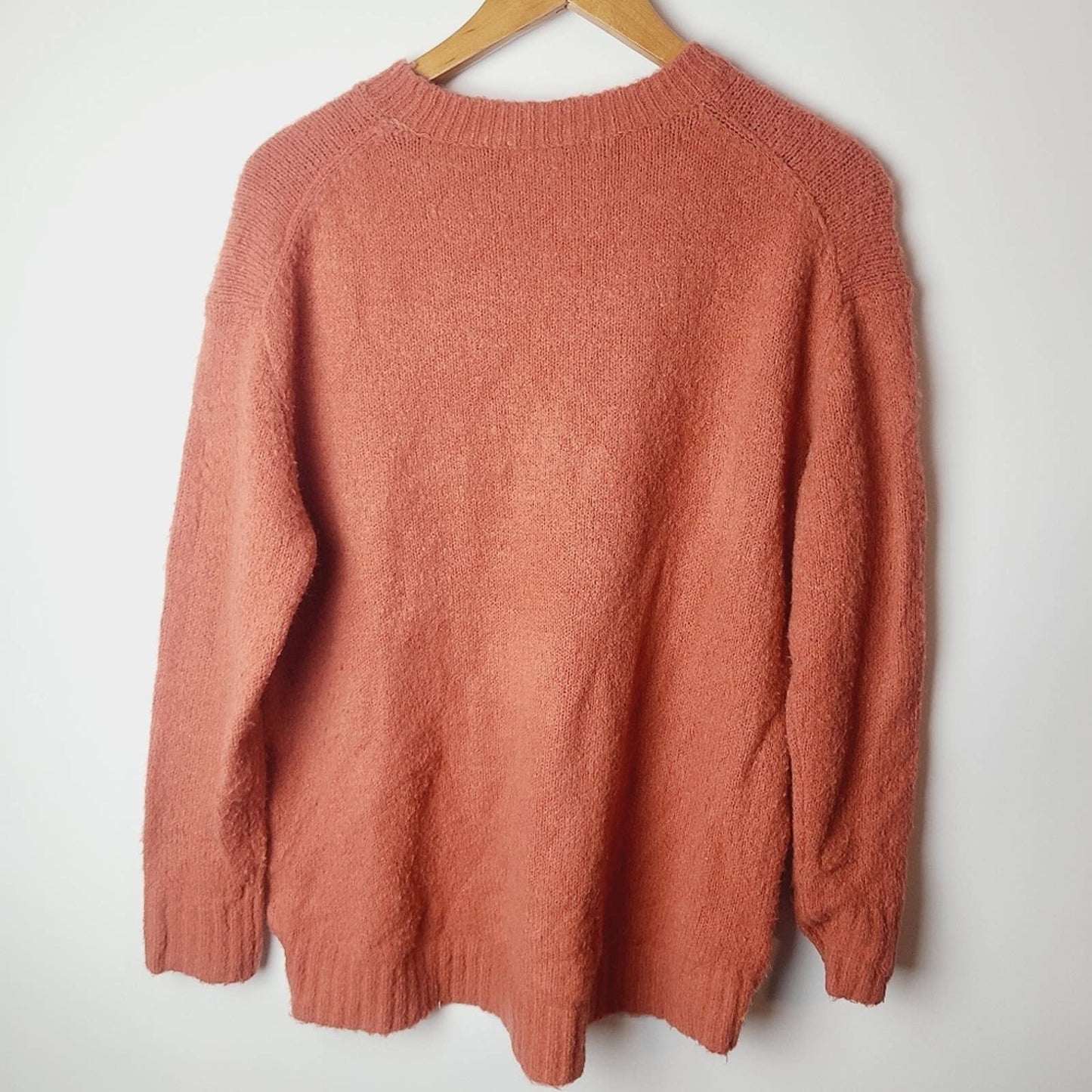 Philosophy Burnt Orange Soft Fuzzy Crewneck Sweater