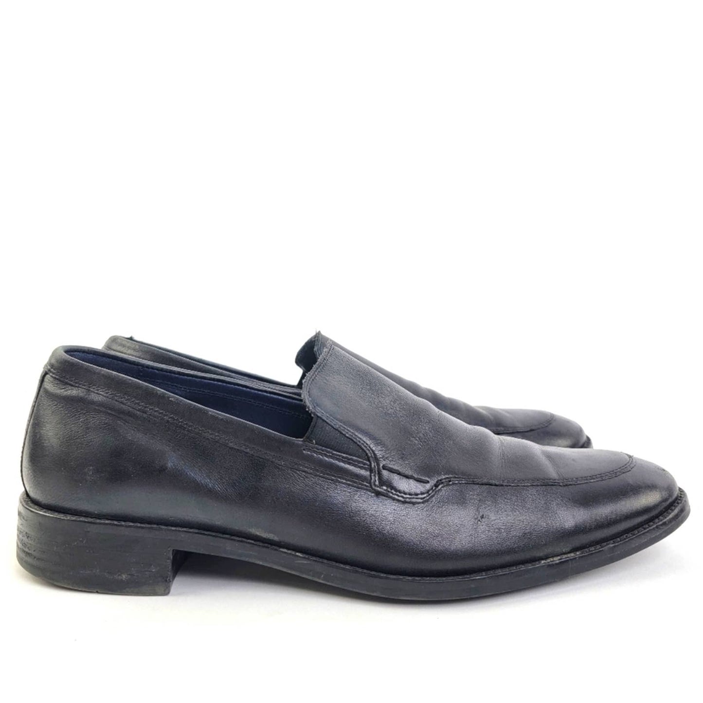 Cole Haan Grand OS Lenox Hill Venetian Black Leather Slip On Dress Loafers - 12