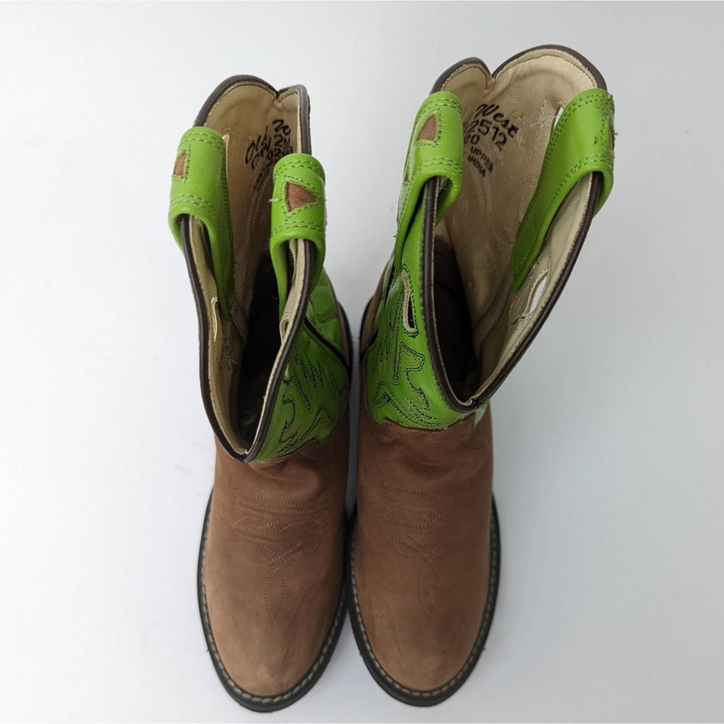 Old West Corona Leather Point Toe Cowboy Boots - 2.5 D