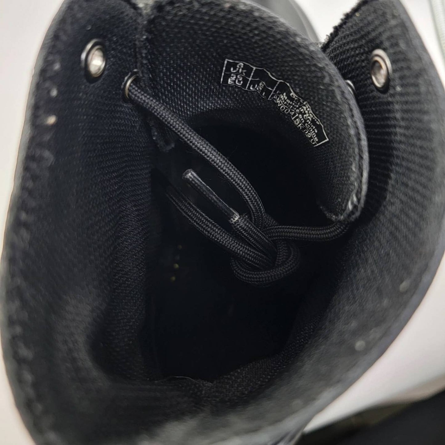 Dr. Martens Luana Black Leather Combat Boot - 8