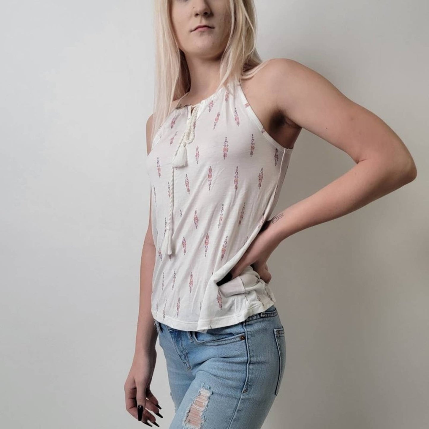 Braided Tassel Strap Tank Top NWT - 0/2