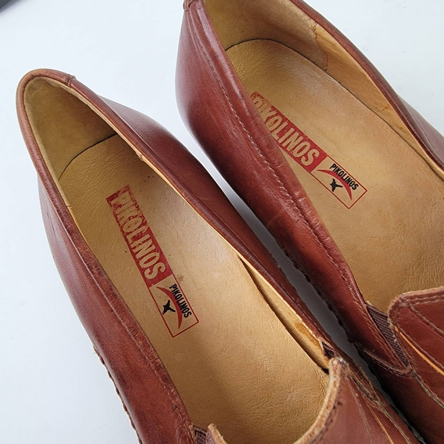 Pikolinos Square Toe Slip On Wedge Heels - 9
