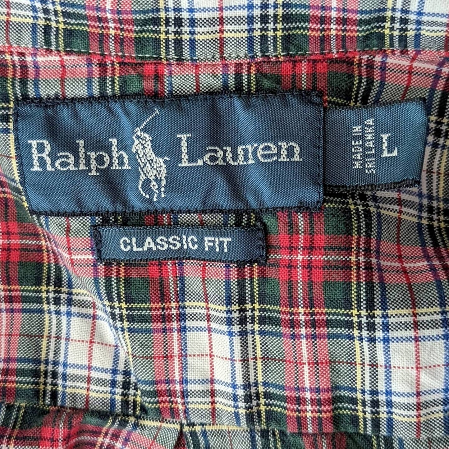 Ralph Lauren Plaid Button Down Shirt - L