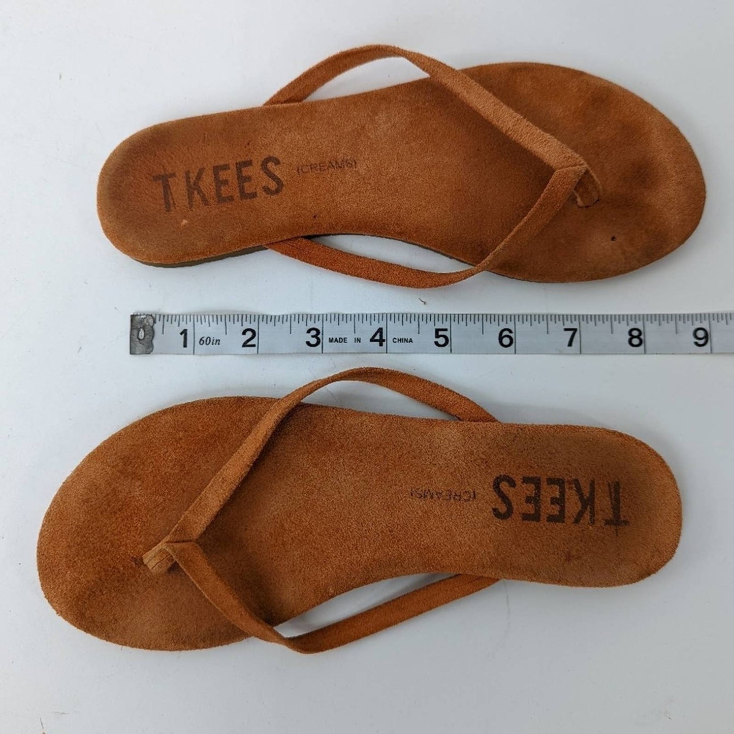 TKEES Lily Suede Flip Flops - 7