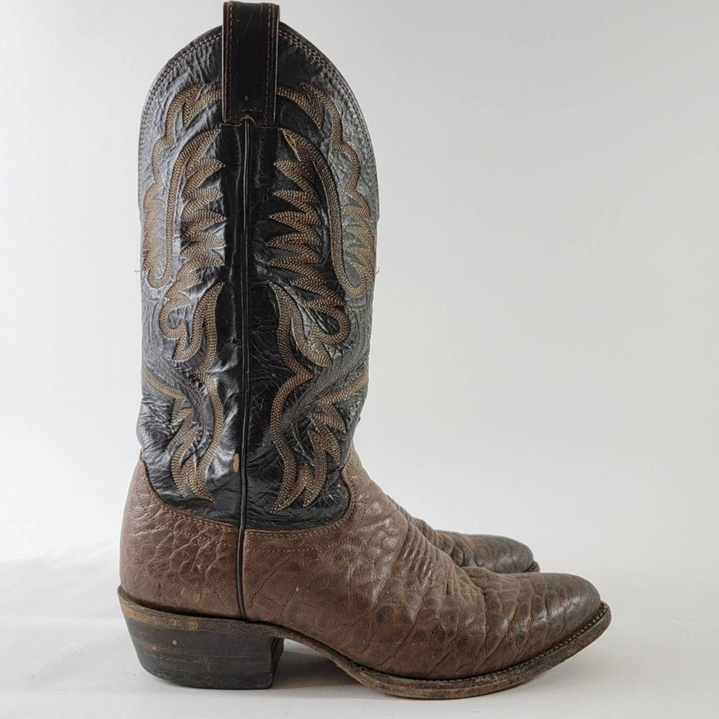 Justin Comb Last Point Toe Cowboy Boots - 8.5