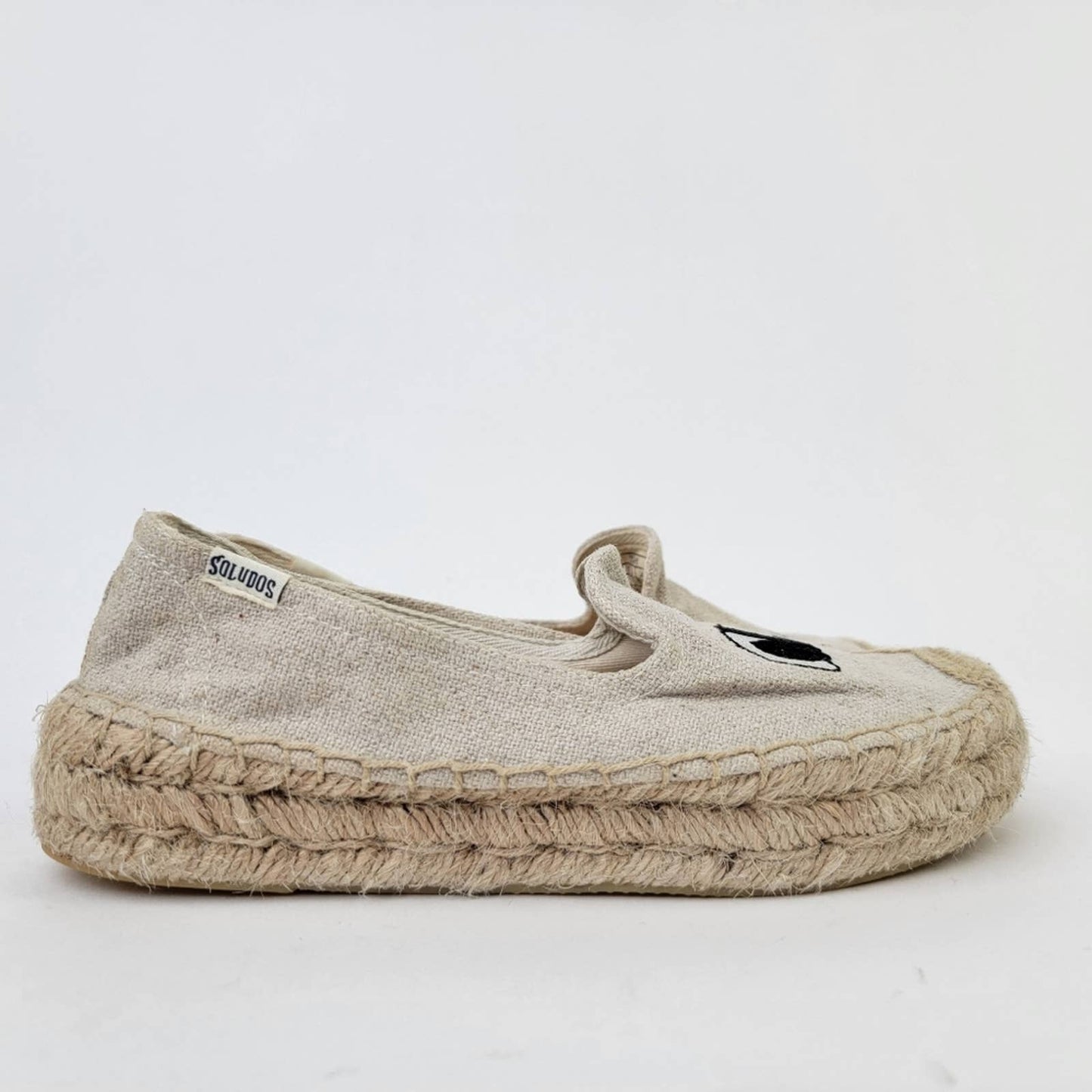 Soludos x Jason Polan Platform Espadrille Panda Flats - 6