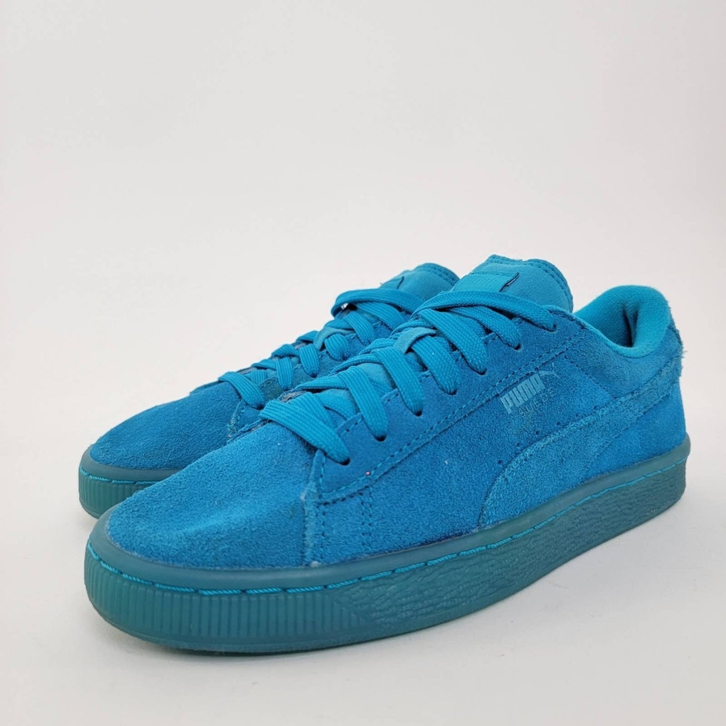 Puma Suede Iced Fluo Jr 'Atomic Blue' - 7