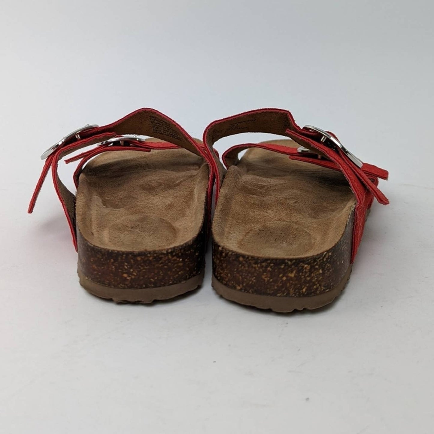 Arizona Style Nubuck Red Sandals - 6