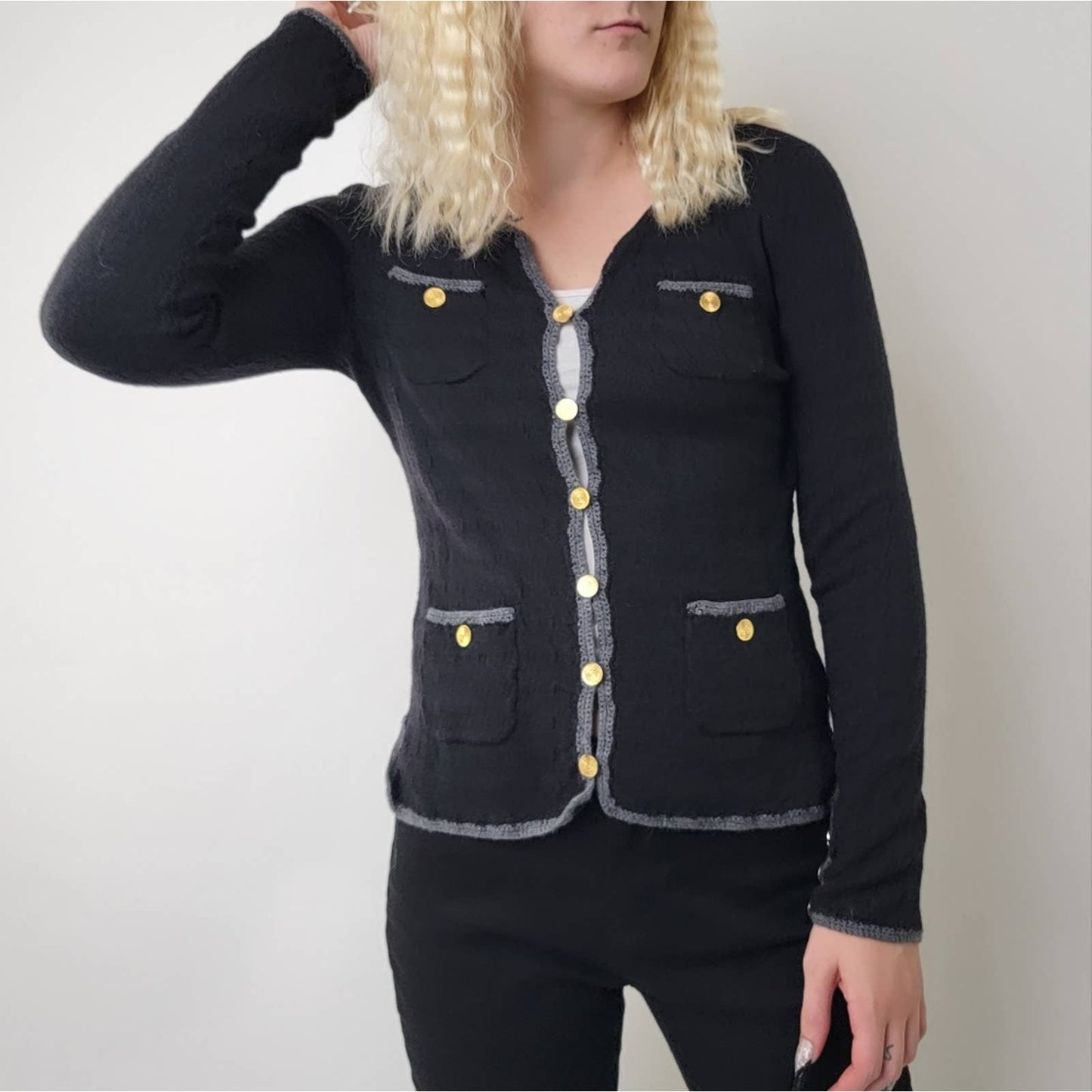 Trina Turk Vermouth Wool Cardigan - S