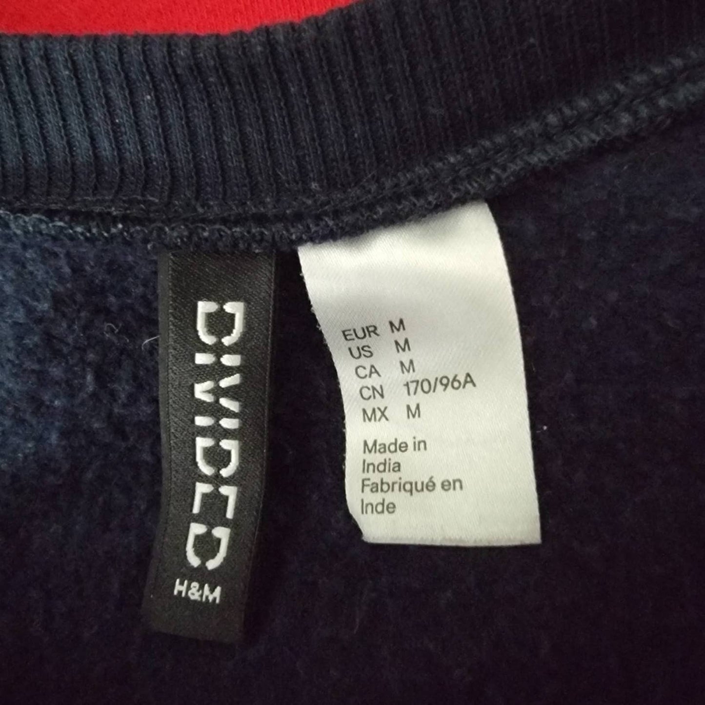 Red White & Blue Striped Colorblock 'Tokyo' Crewneck Sweatshirt - M
