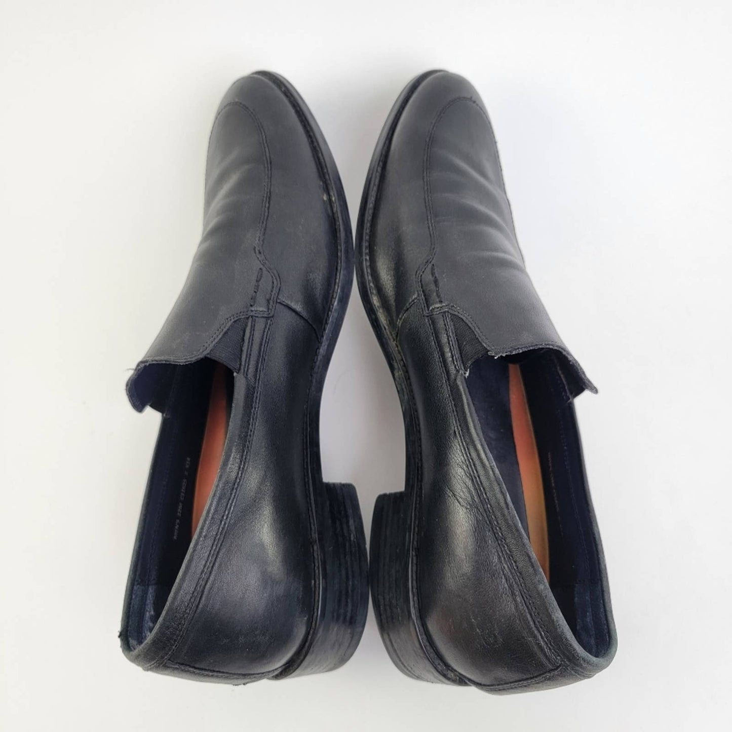 Cole Haan Grand OS Lenox Hill Venetian Black Leather Slip On Dress Loafers - 12