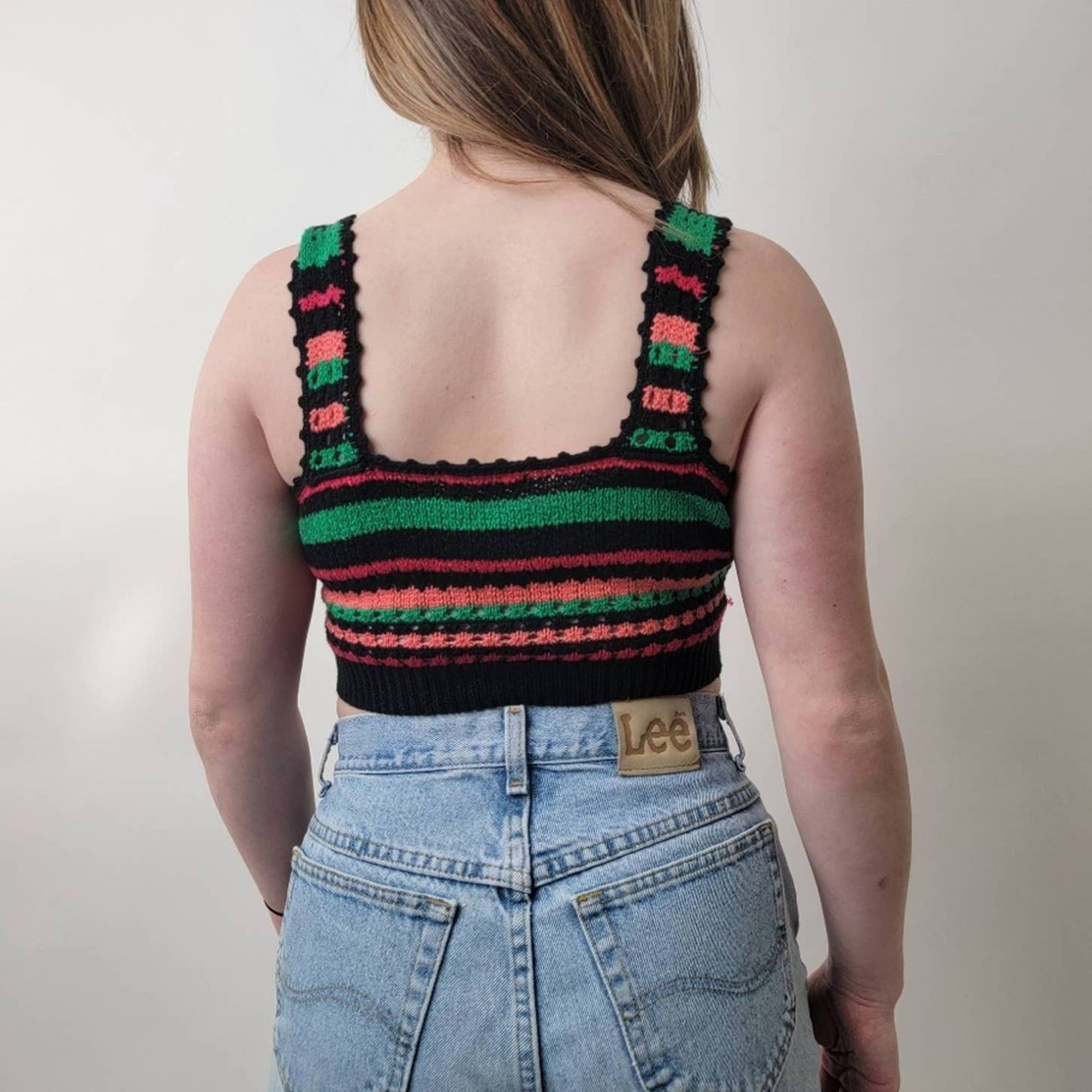Handmade Crochet Knit Crop Top - S/M