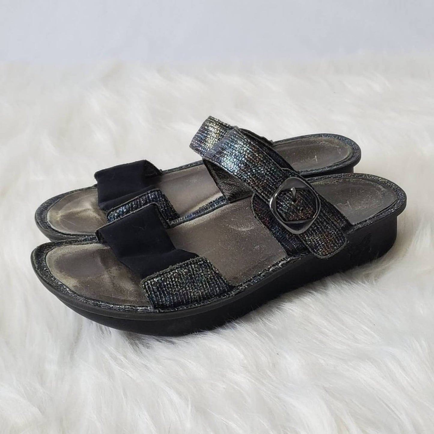 Algeria Karen Rainbow Casual Slide Slip On Loafer Platform Sandals - 39 / 9