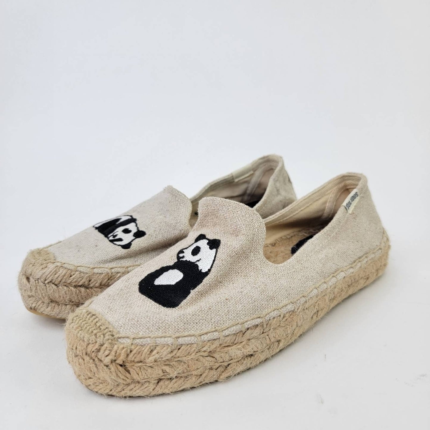 Soludos x Jason Polan Platform Espadrille Panda Flats - 6