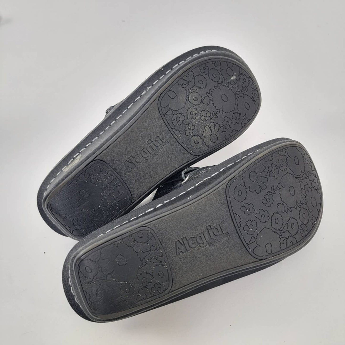 Alegria by PG Lite Carina Black Slip On Thong Platform Sandals - 9