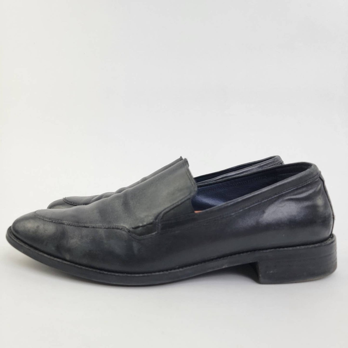 Cole Haan Grand OS Lenox Hill Venetian Black Leather Slip On Dress Loafers - 12
