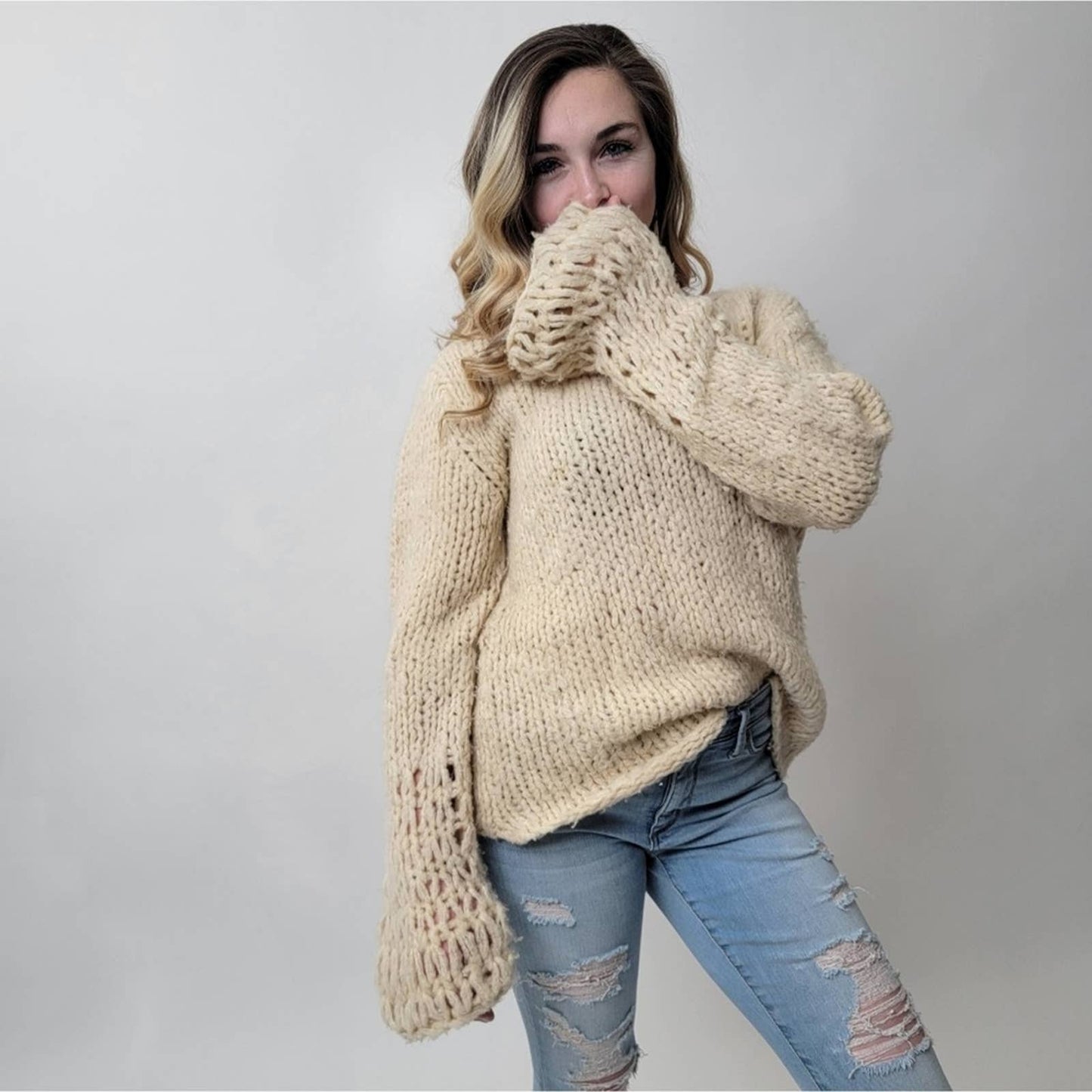 Banana Republic Chunky Knit Oversized Sweater - S