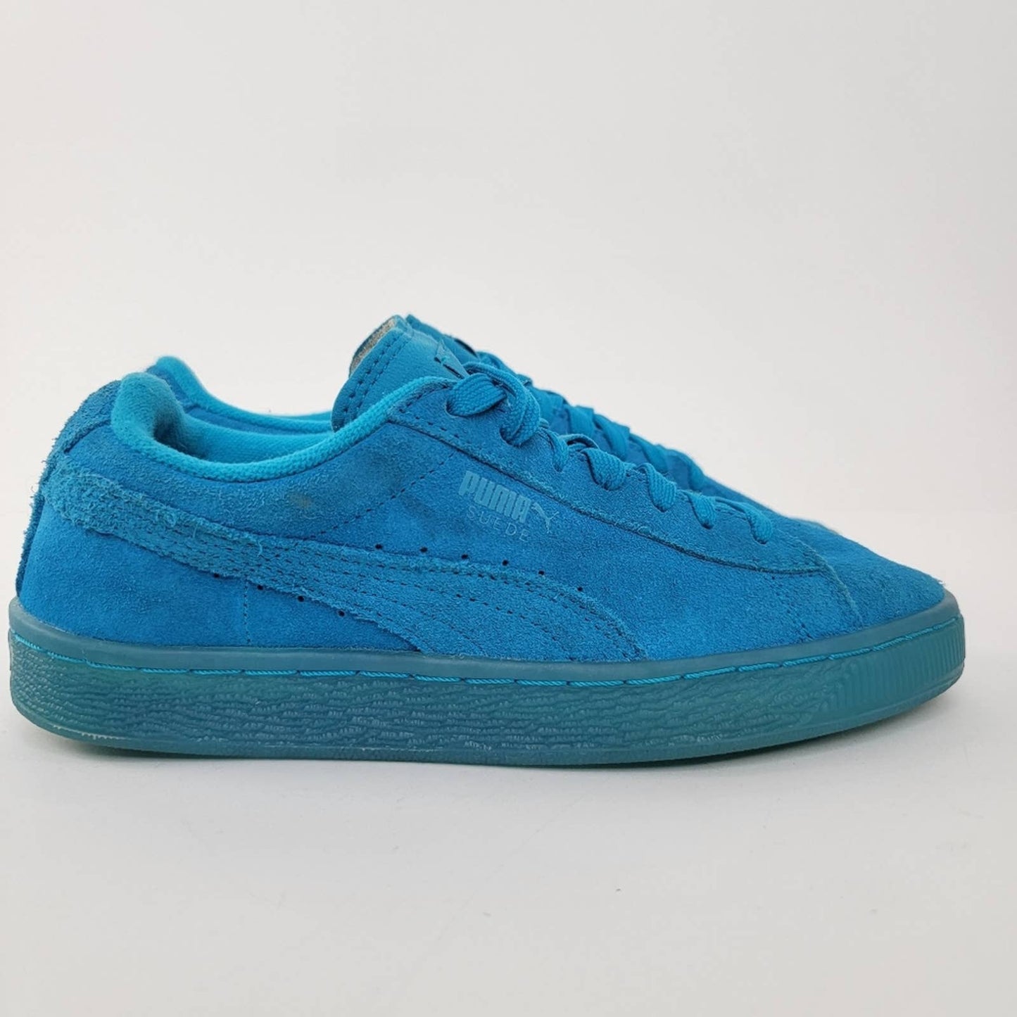 Puma Suede Iced Fluo Jr 'Atomic Blue' - 7