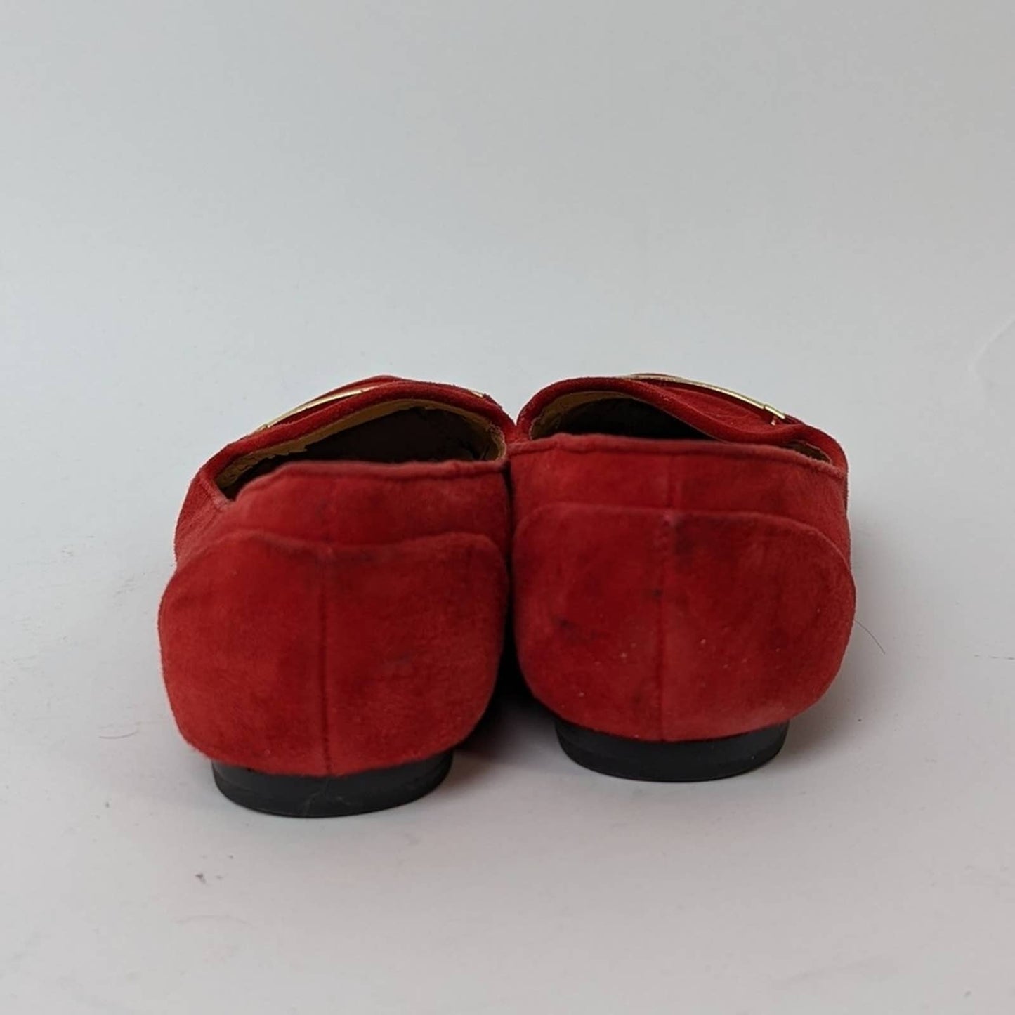 Dolce Vita Red Point Toe Sued Ballet Flats - 7