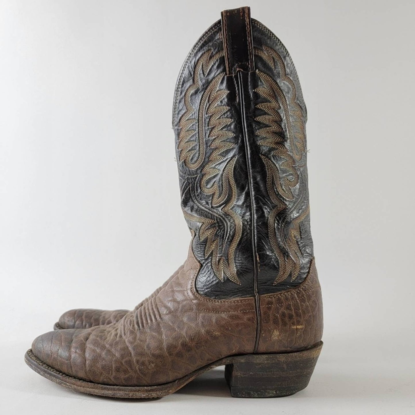 Justin Comb Last Point Toe Cowboy Boots - 8.5